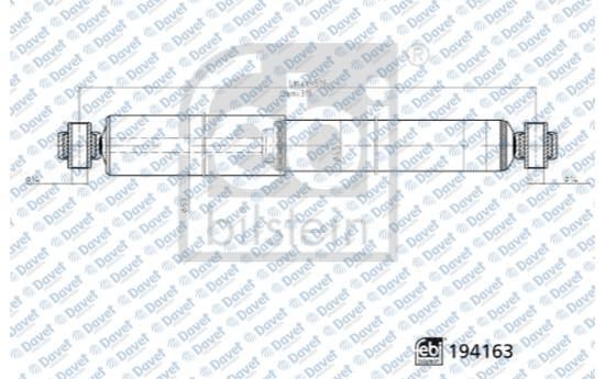 FEBI 194163 Arka Amortisor Gazli Crafter 06>13 - Sprinter06>